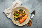 Thyme-Glazed Salmon with Brussels Sprouts-1