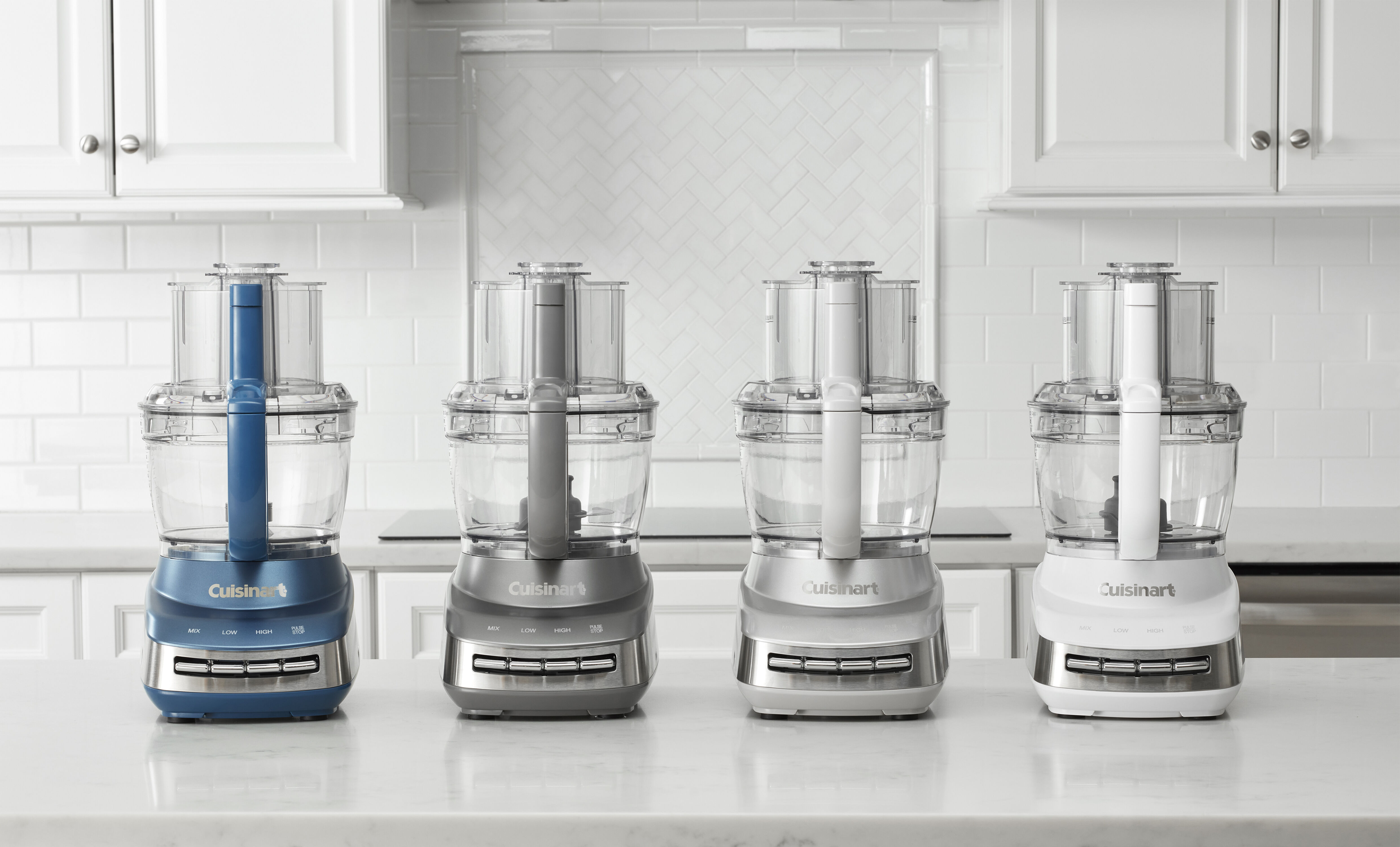 Cuisinart FP-130MB Core Custom 13-Cup Multifunctional Food Processor Marine Blue Bundle with 1 YR CPS Enhanced Protection Pack
