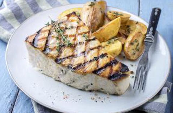 Dijon Glazed Swordfish - Exact Heat Toaster/Convection