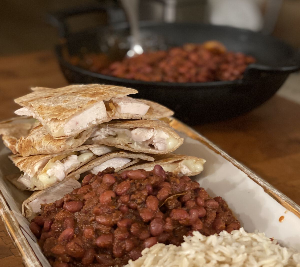 Sweet & Smoky Cast Iron Cowboy Beans-1
