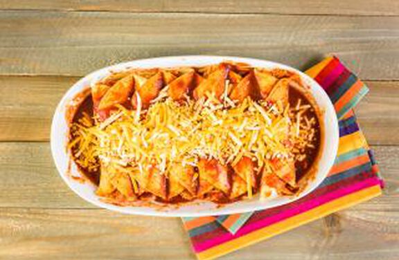 Black Bean and Sweet Potato Enchiladas  with Red Chile Sauce