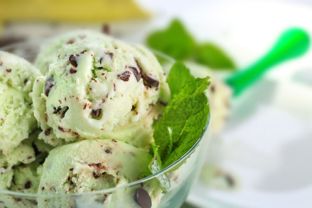 Fresh Mint with Chocolate Cookies Ice Cream-1