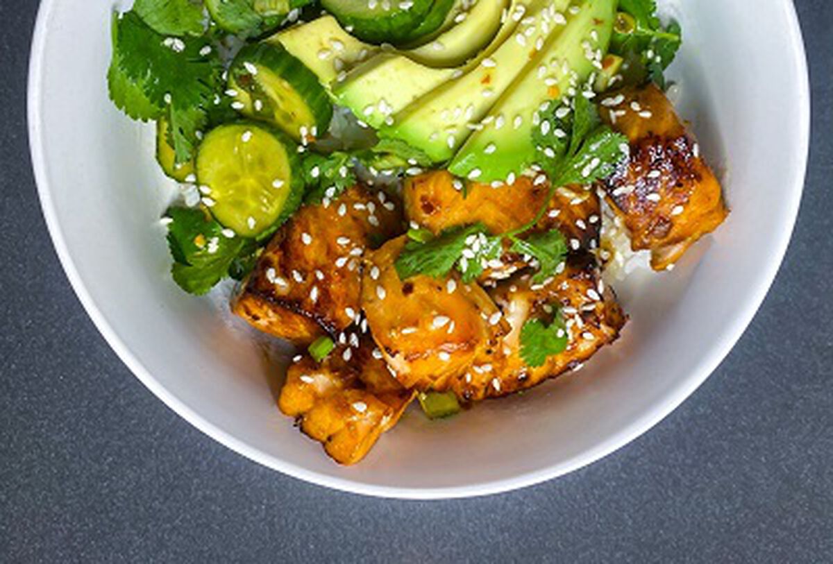 Spicy Salmon Rice Bowl-1