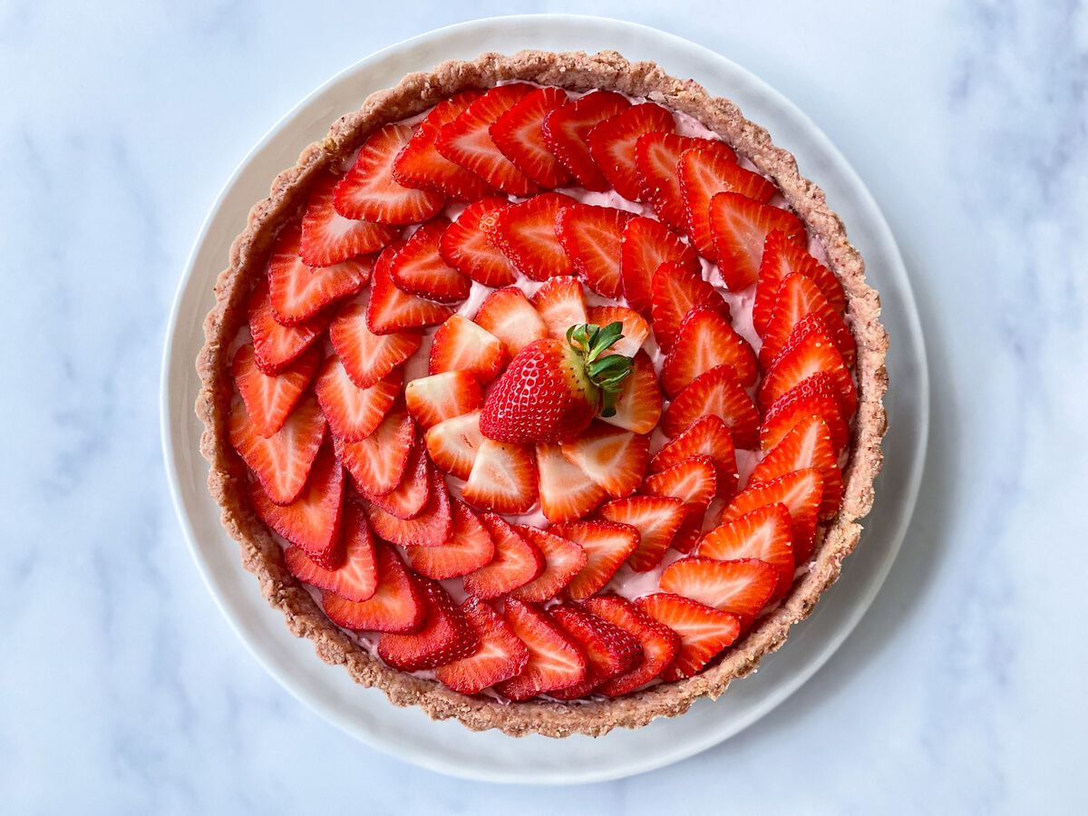 Strawberries and Cream Tart-1