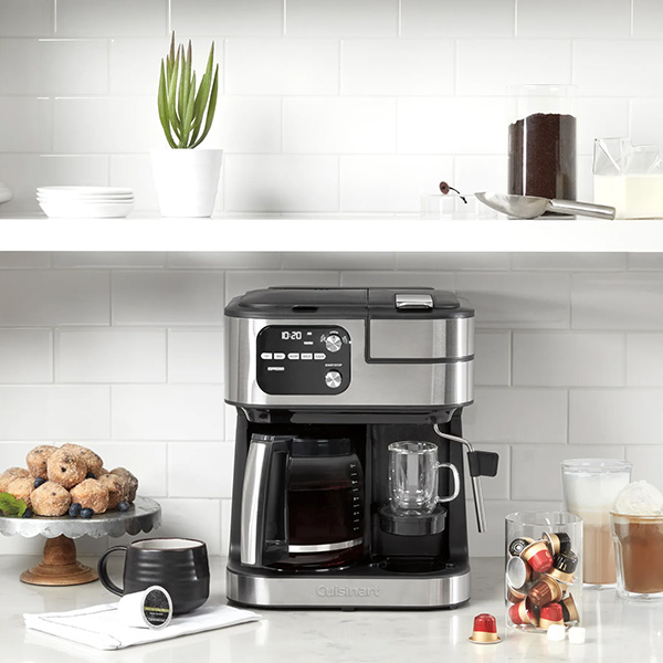 All-in-one Cuisinart coffee maker on a kitchen counter