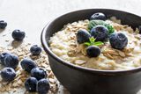 Creamy Irish Oatmeal with Blueberries-1