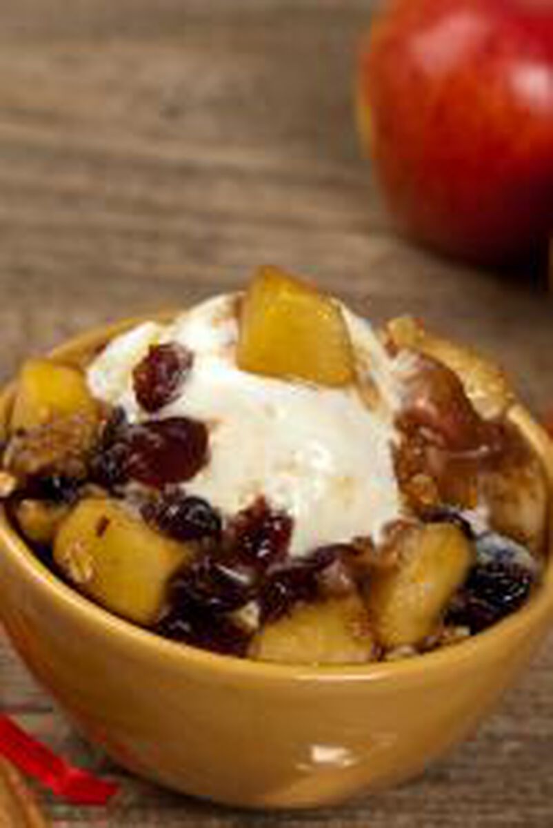Apple, Cherry and Raisin Crisp-1