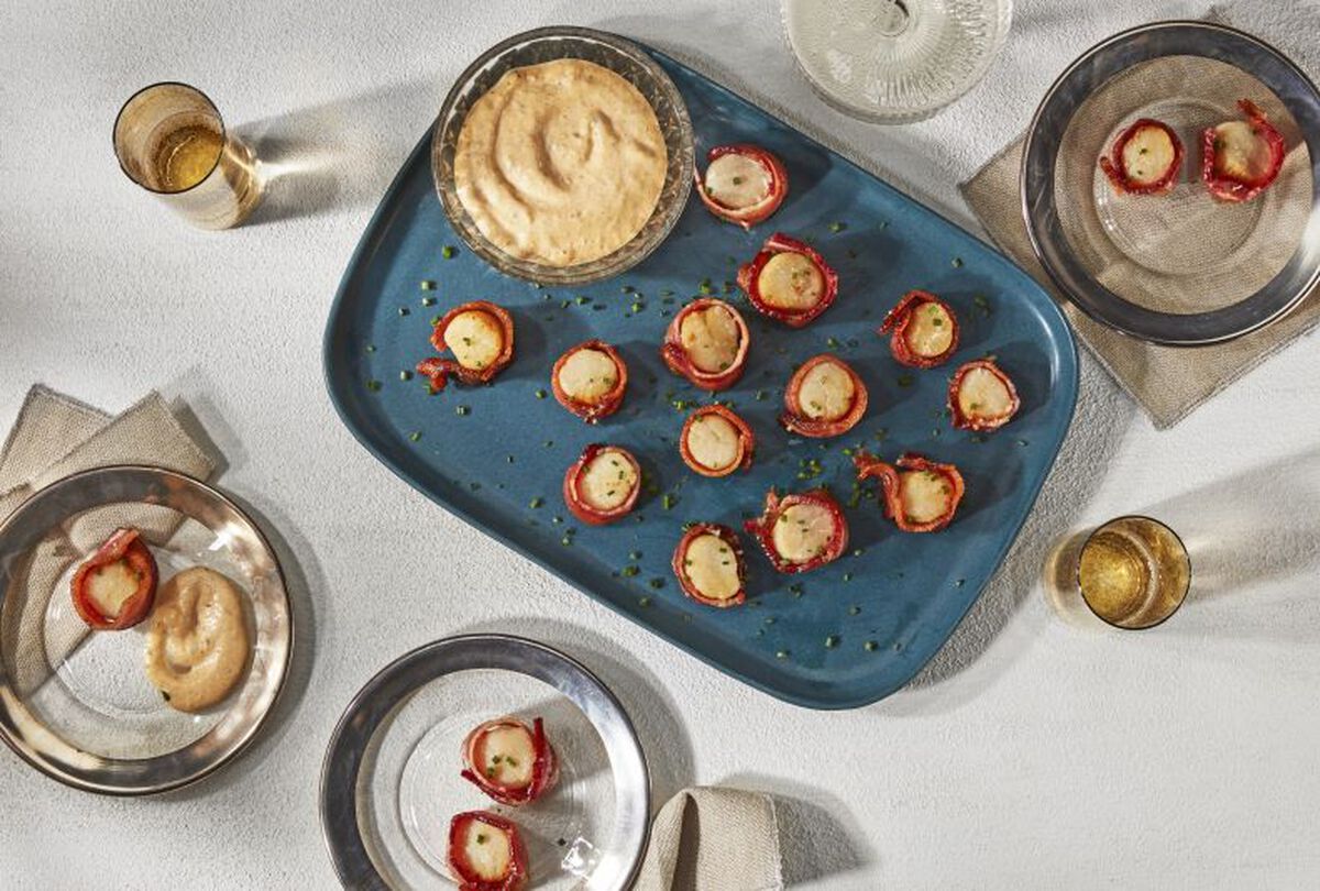 Candied Bacon-Wrapped Scallops-1