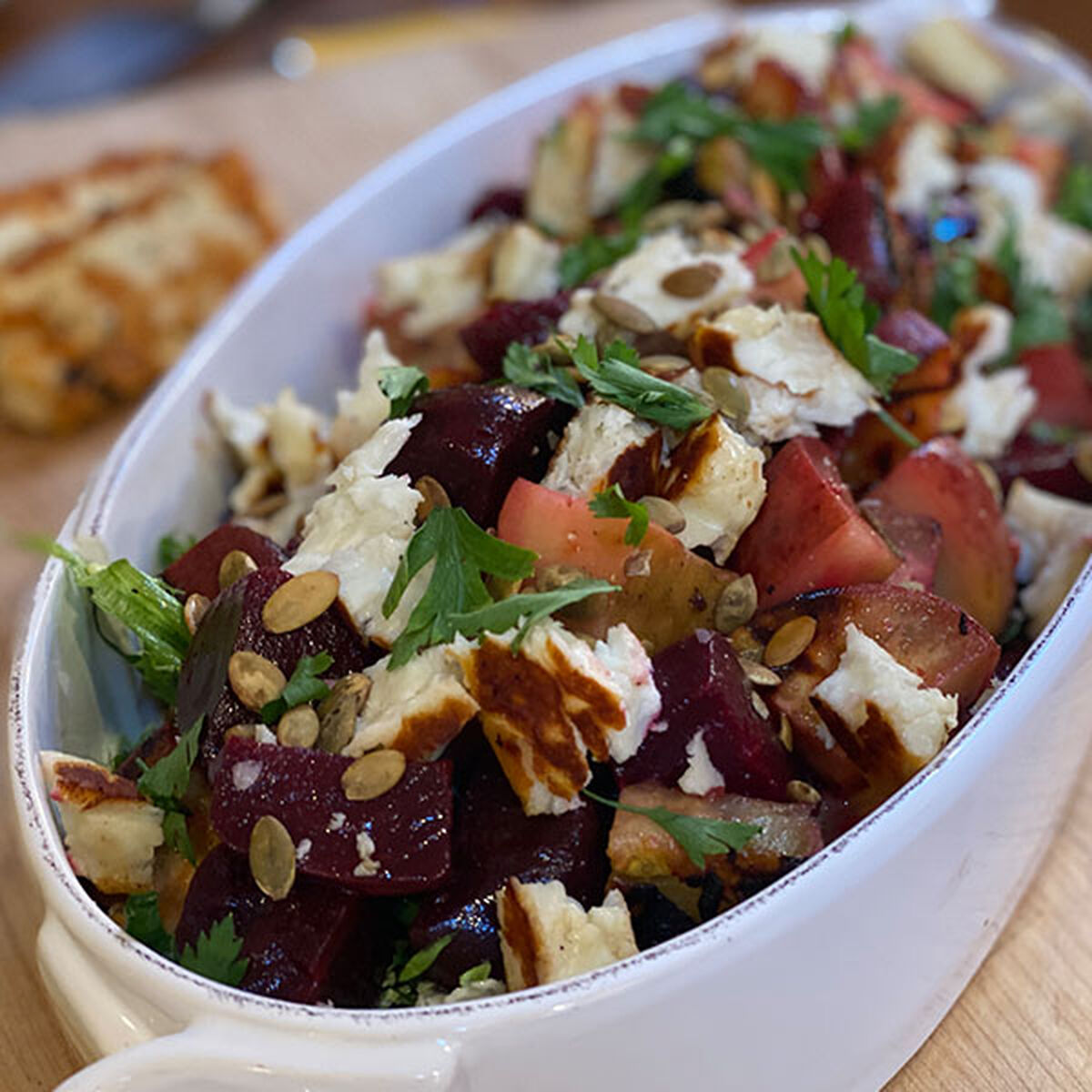 Seared Haloumi and Charred Veggie Salad-1
