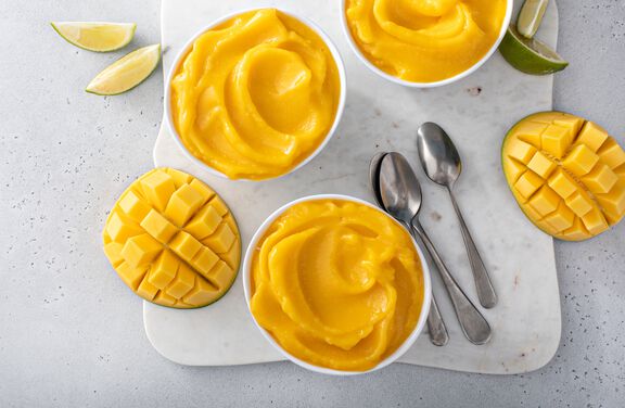 Mango-Lime Sorbet
