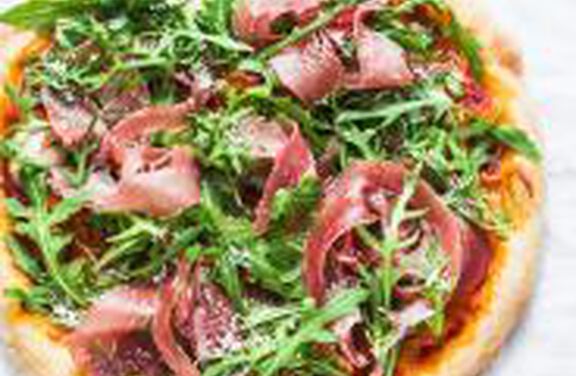 Pizza with Arugula, Prosciutto and Fig Jam