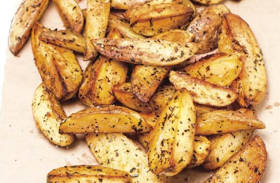 souffl&eacute;d potatoes with brie