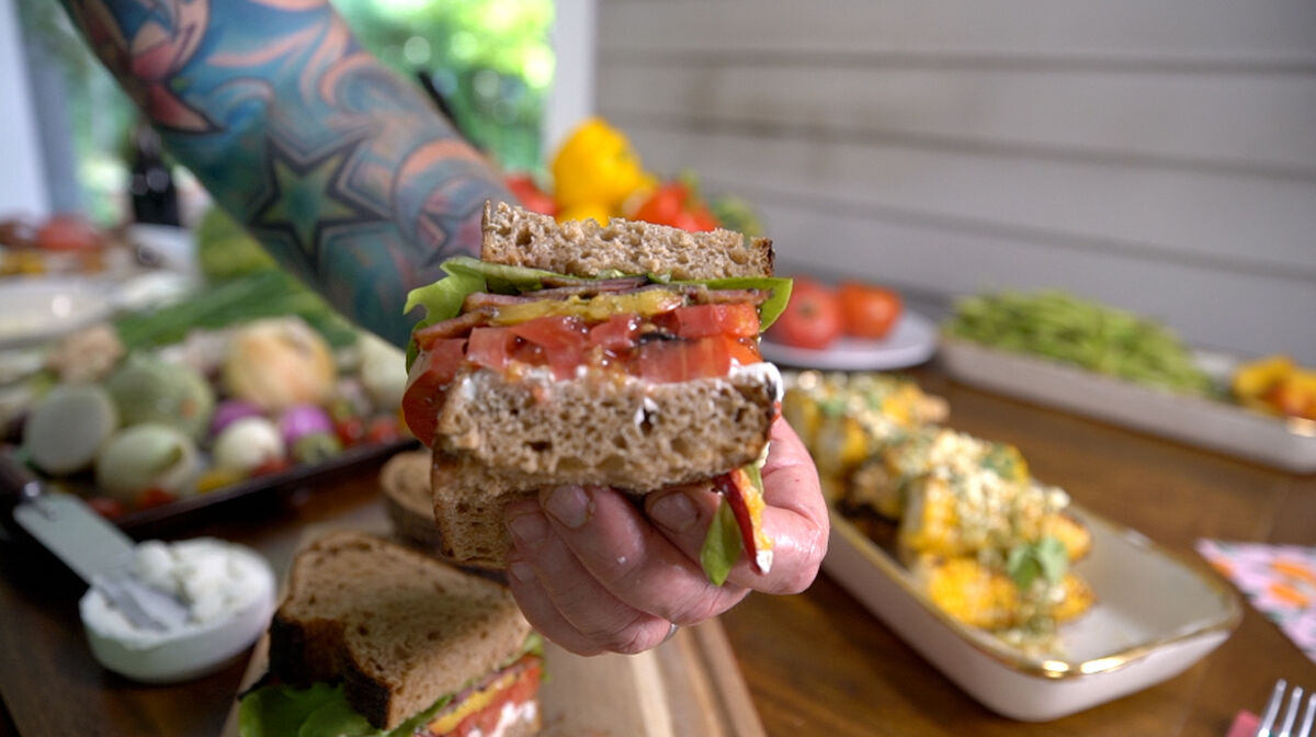 Smoky BLT with charred jalapeno mayonnaise-6