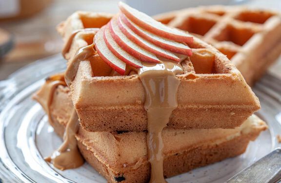 Whole-Wheat Apple Cinnamon Waffles