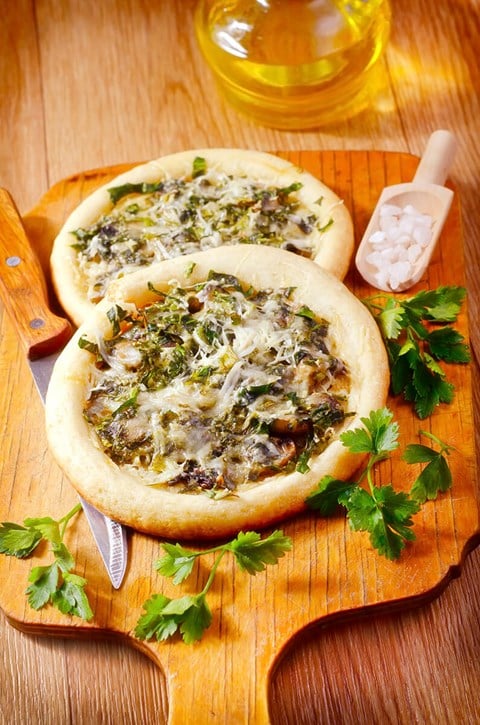 Sausage and Spinach Pizza