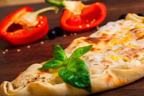 Roasted Red Pepper Calzone