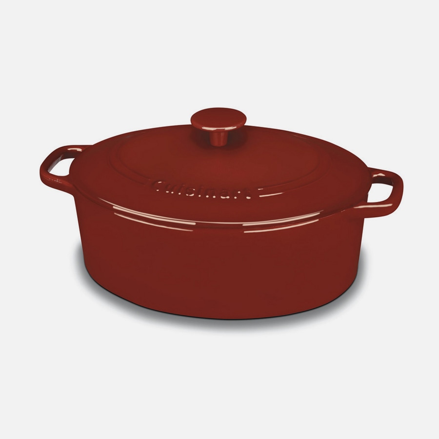 Chef’s Classic™ Enameled Cast Iron Cookware 5.5 Quart Oval Covered Casserole