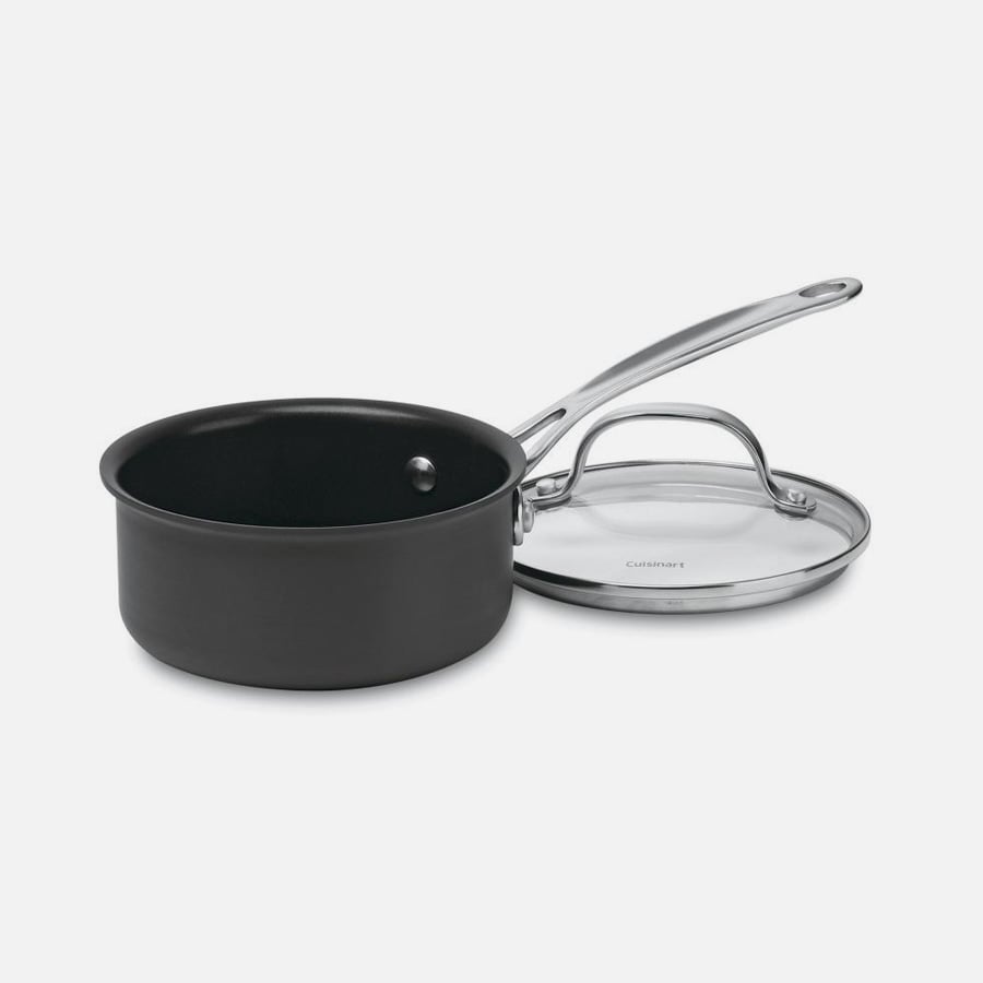 Chef's Classic™ Nonstick Hard Anodized 1 Quart Saucepan with Cover