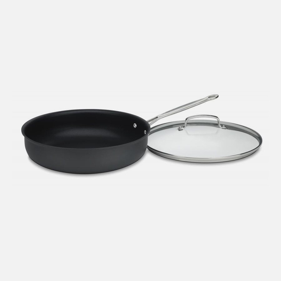 Chef's Classic™ Nonstick Hard Anodized 12" Deep Frying Pan with Cover