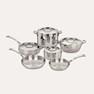 French Classic Tri-Ply Stainless Cookware 10 Piece Set