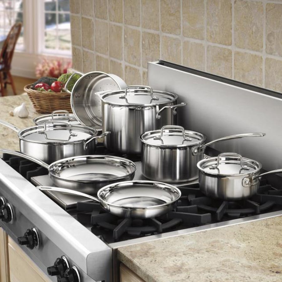 Cuisinart 12-Piece Stainless Steel Multiclad Pro Cookware Set