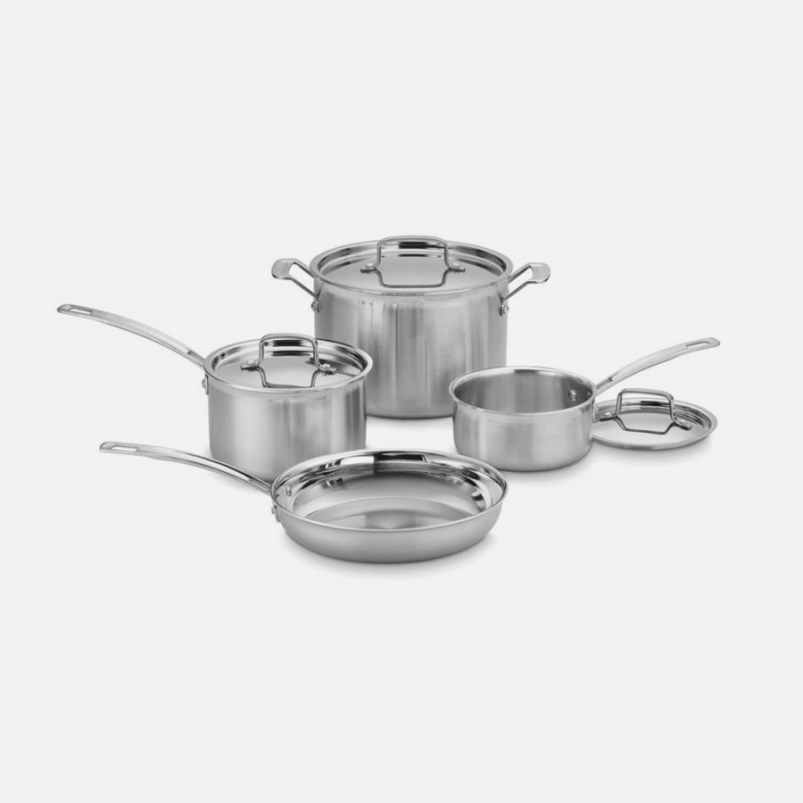MultiClad Pro Triple Ply Stainless Cookware 7 Piece Set