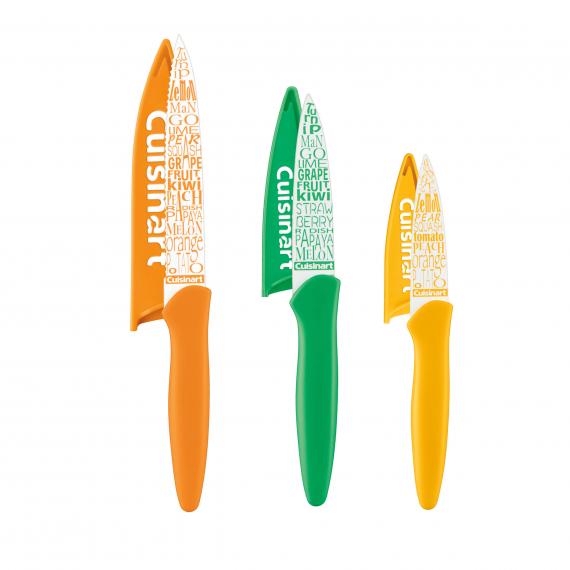 6 Piece Printed Fruit Set with Blade Guards