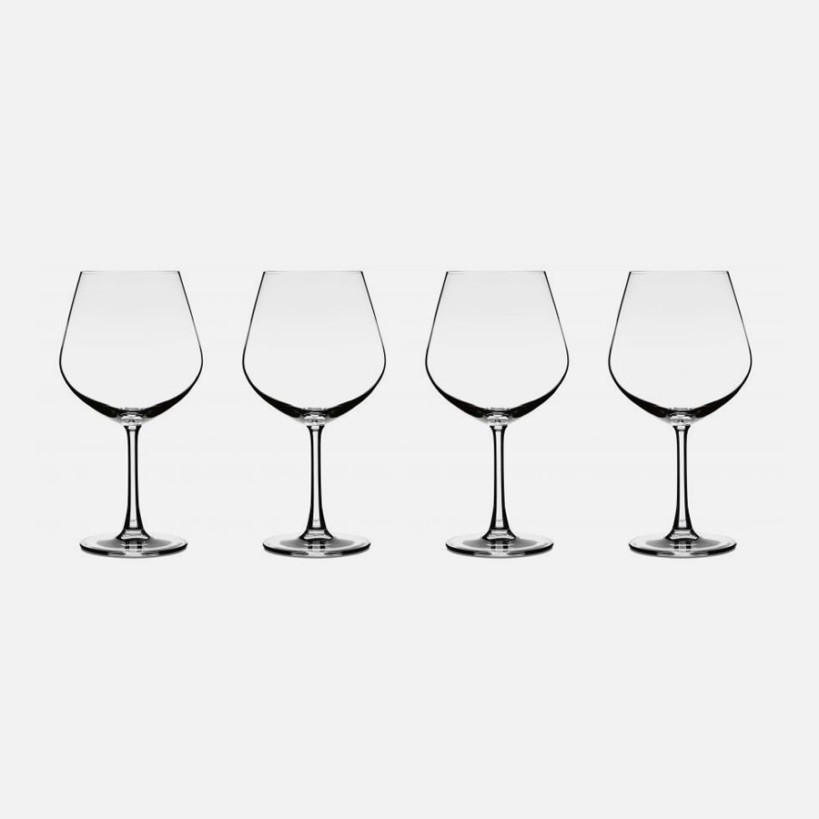 Discontinued Burgundy Glasses (Set of 4) - Vivere Collection