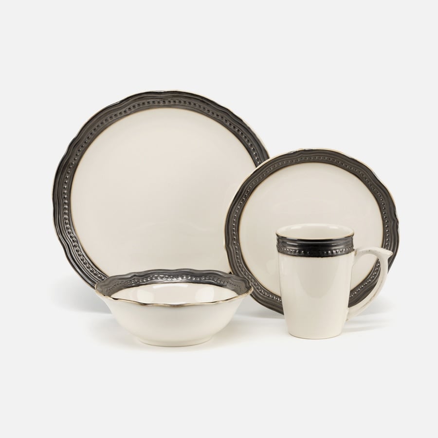Discontinued Stoneware Dinnerware - Jenna Natural Collection (CDST1-S4AE)