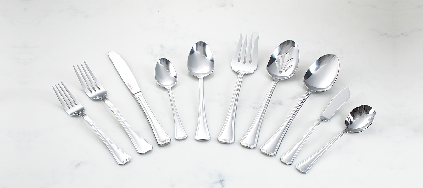 Cuisinart EXETER Stainless 18/10 Glossy Silverware CHOICE Flatware 