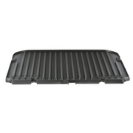 Reversible grill/griddle plate