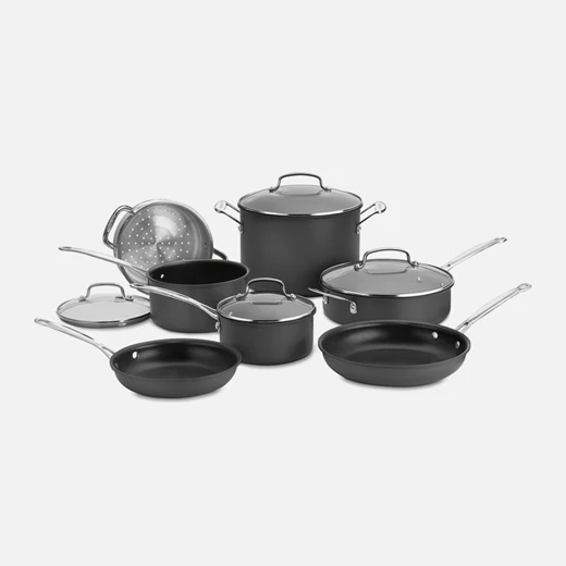 Chef's Classic™ Nonstick Hard Anodized 11 Piece Set