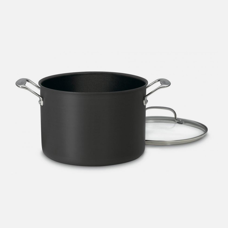  Cuisinart Chef's Classic Nonstick Hard-Anodized 8-Quart Stockpot  with Lid,Black: Home & Kitchen