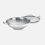 Chef's Classic™ Stainless 14" Stir-Fry Pan with Helper Handle & Glass Cover