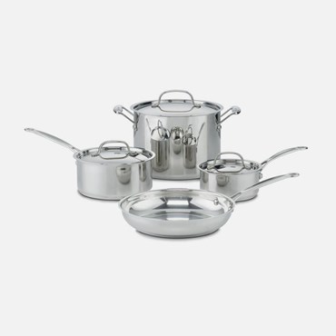 7-Piece Chef's Classic Stainless Cookware Set (77-7P1)