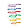 Discontinued 12 Piece Printed Color Knife Set with Blade Guards - 3rd Generation