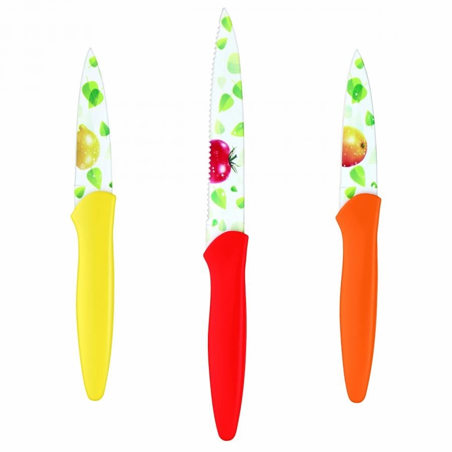 6 Piece Printed Fruit Knife Set