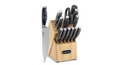 Discontinued Classic Black Marble-Style 15 Piece Cutlery Block Set