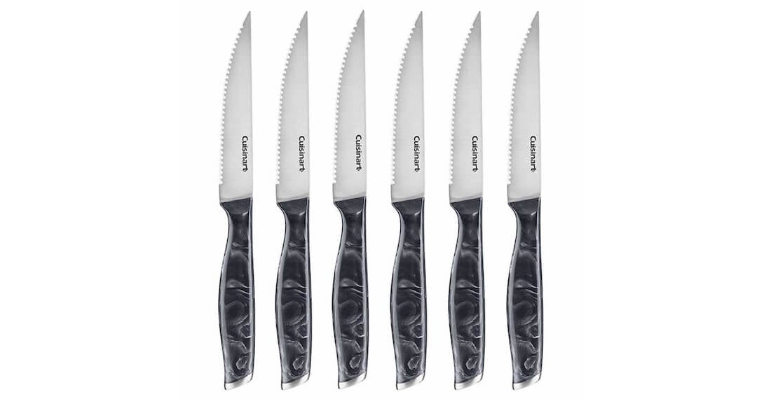 Discontinued 6 Piece Marble-Style Steak Knife Set