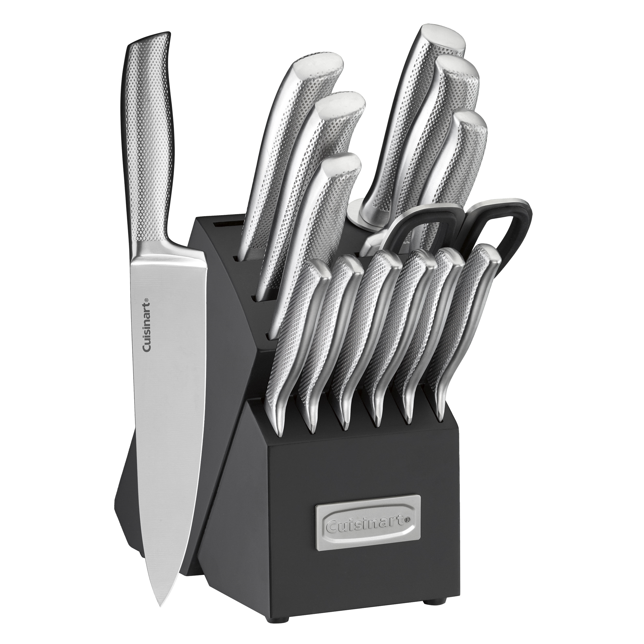15 piece German Stainless Steel Hollow Handle Cutlery Block Set