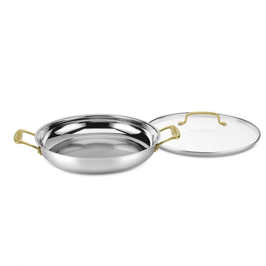 Mineral Collection Stainless Cookware 12" Everyday Pan with Cover