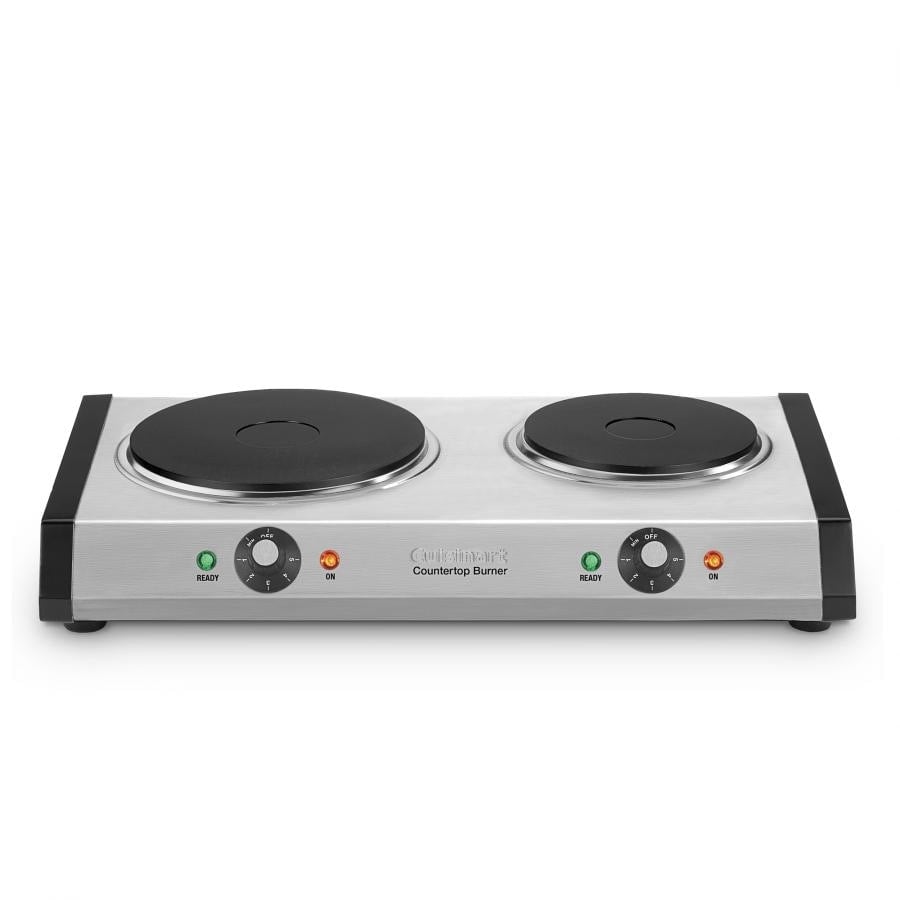 Portable Small Electric Stove Top 2 Burners Range Double Hot Plate  Countertop US