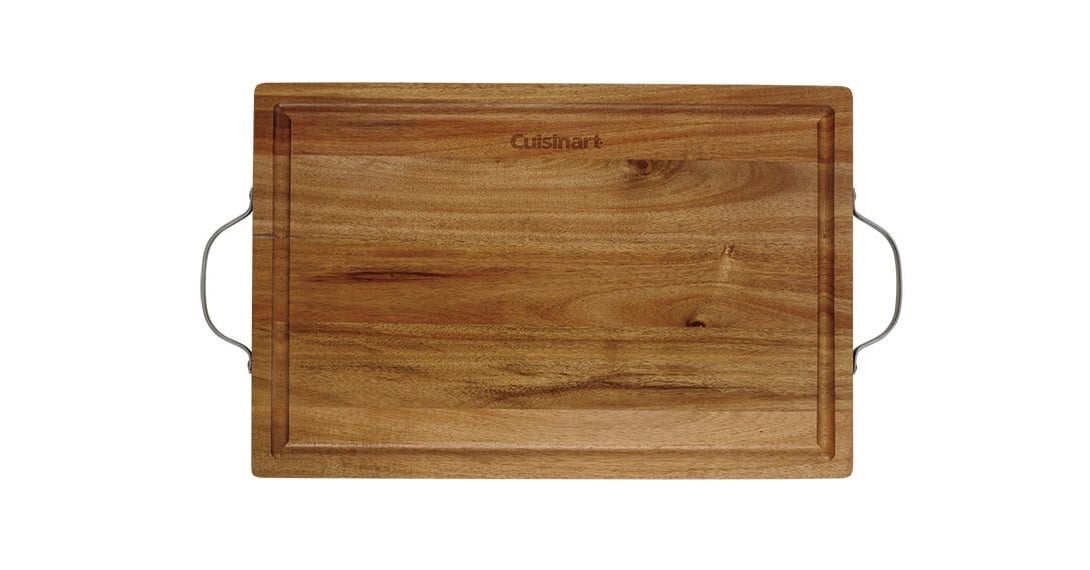 18" Acacia Carving Board with Handles