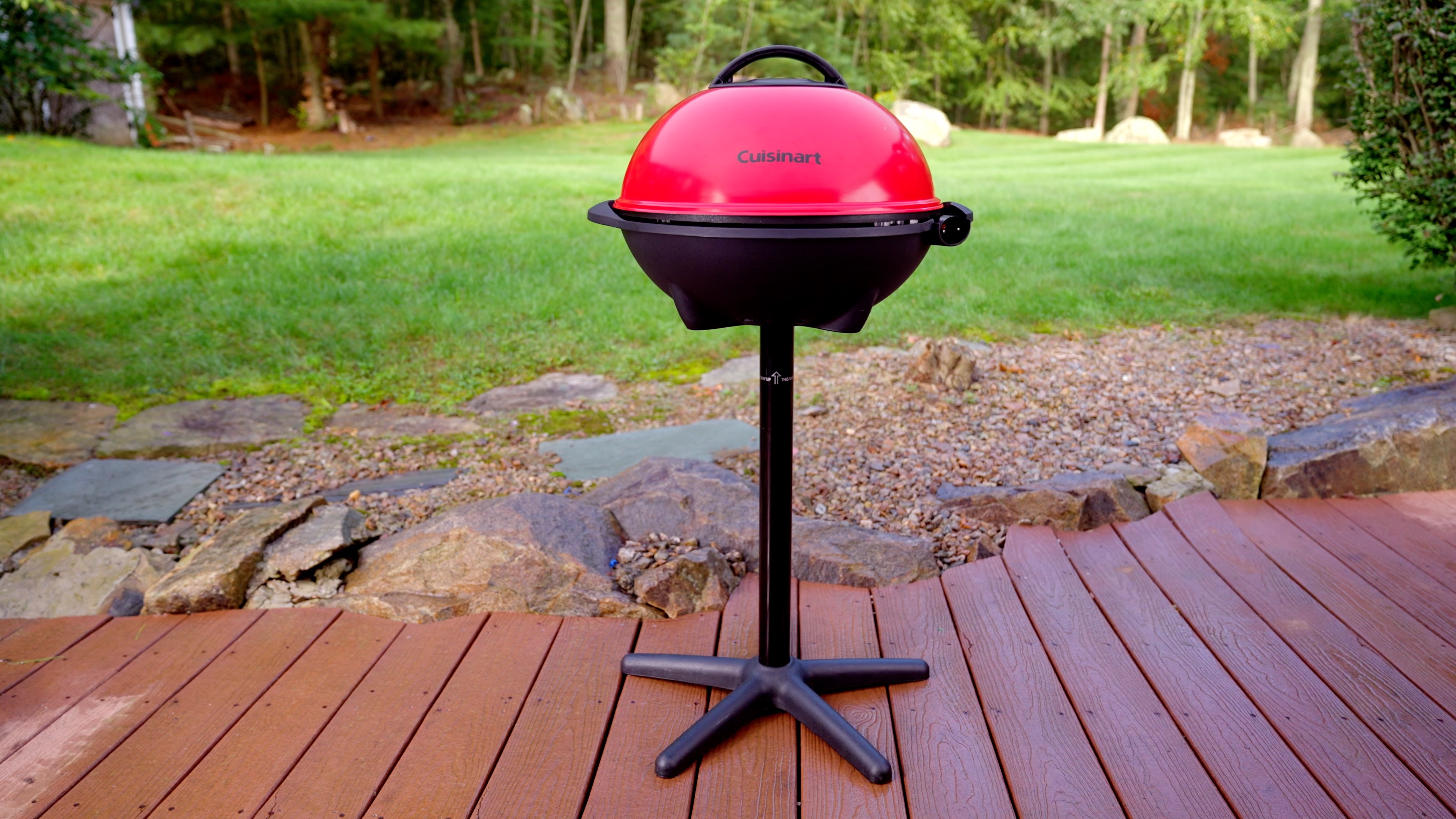 Cuisinart Outdoor Portable Electric Grill withAdjustable Base 