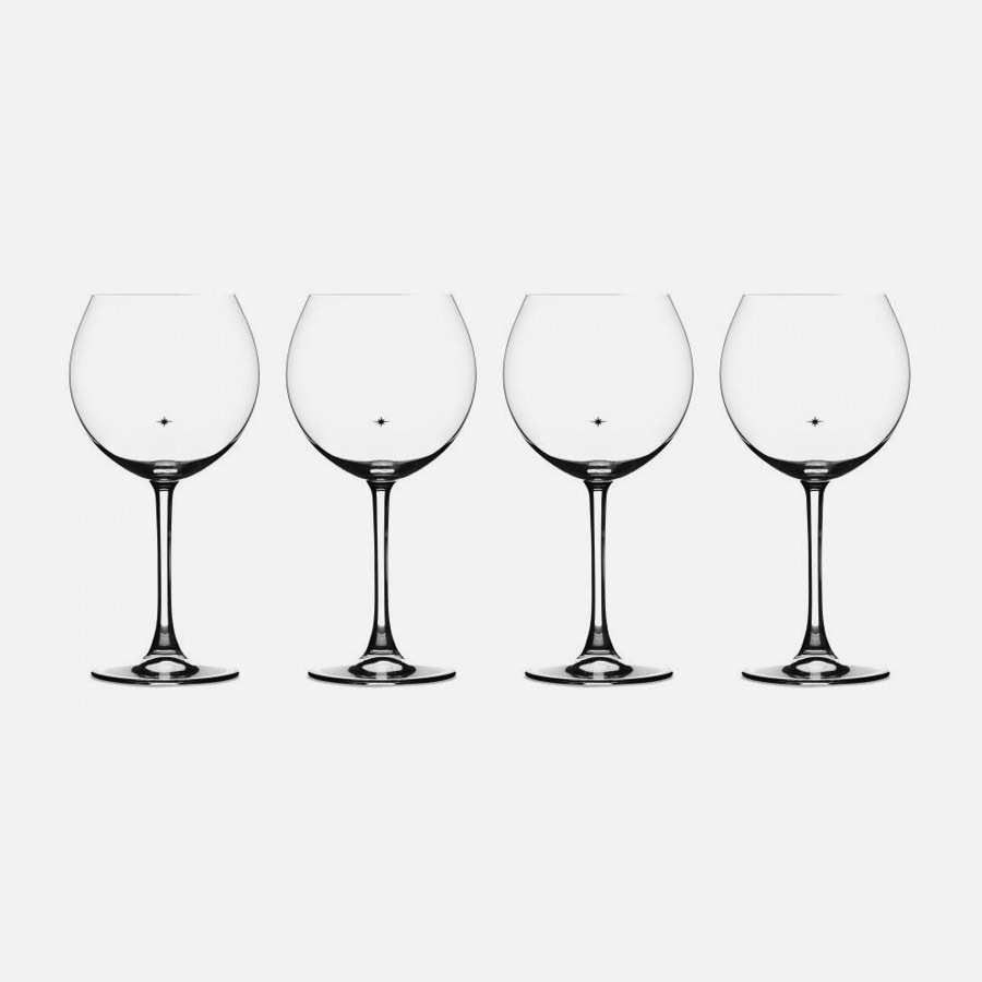 Burgundy Glasses (Set of 4)
