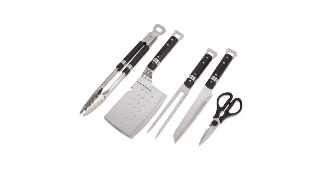 Gourmet Classics 5-piece Grilling and Kitchen Set with Silicone