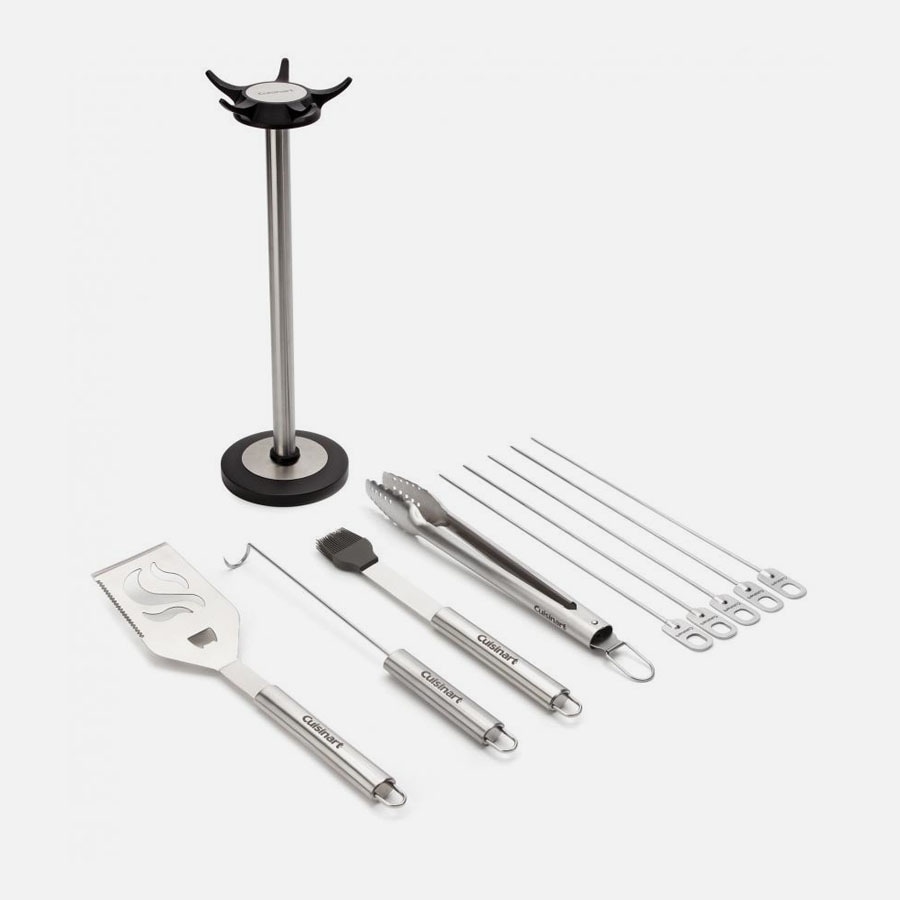 Cuisinart CGS-6010 Carousel Stainless Steel Grill Tool Set 10-Piece 