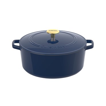 Chef's Classic™ Enameled Cast Iron Cookware 7 Qt. Round Covered Casserole