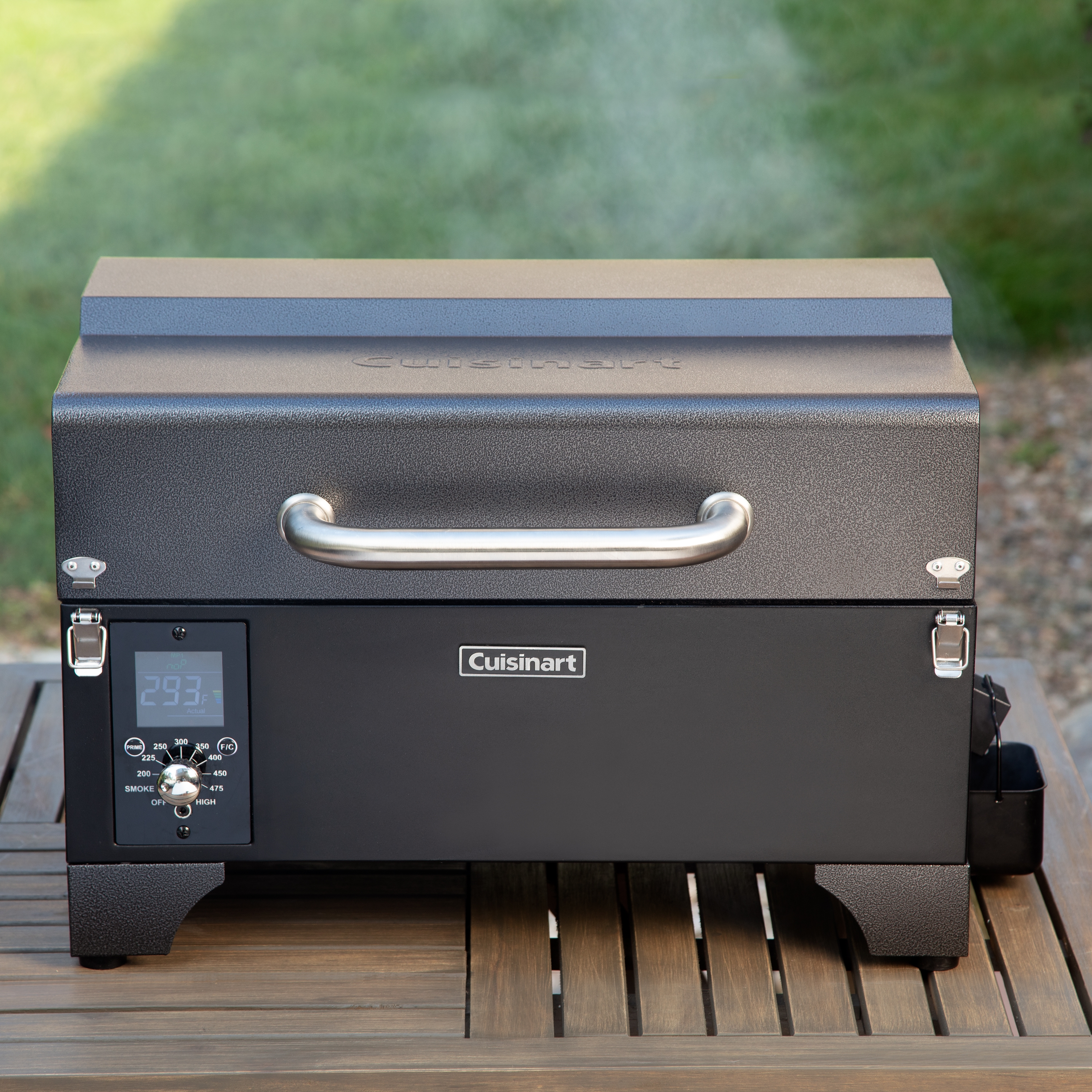 Cuisinart 256-sq. in. Portable Wood Pellet Grill and Smoker, Black