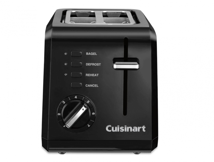 Cuisinart Compact CPT-122 2-Slice Toaster - Black